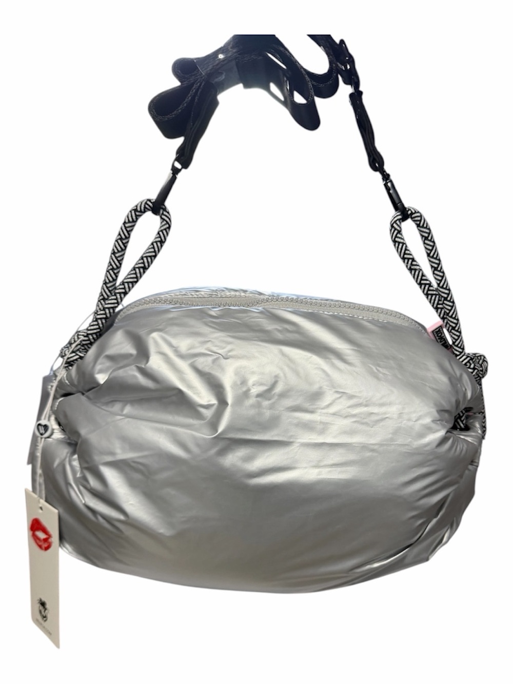 Wildfox 3-Way Silver Metallic Puffer Bag – nwt dead stock